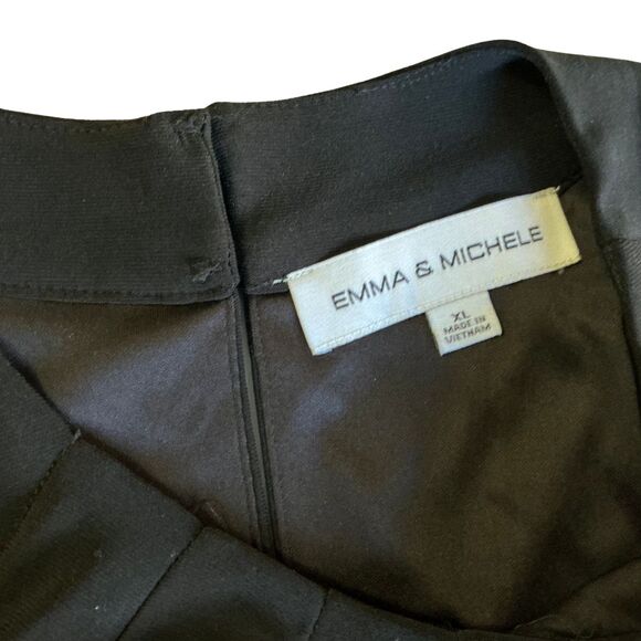 Halter Top Jumpsuit XL Christmas Outfit Wide Leg Romper  Black and White Stripes - Picture 7 of 10